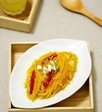 南瓜絲炒鹹鴨蛋