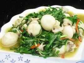 魚香韭菜墨魚仔 魚香韭菜墨魚仔