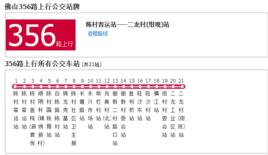 佛山公交356路 佛山公交356路