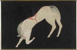 常玉《曲腿馬》1930年 油畫 木板 40&times;60cm