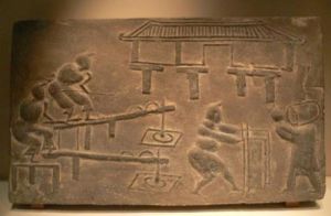 兩漢舂米畫像磚 兩漢舂米畫像磚