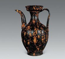 吉州窯玳瑁釉執壺