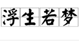 浮生若夢[詞語釋義]