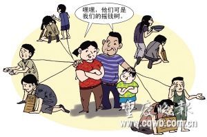 組織兒童乞討罪