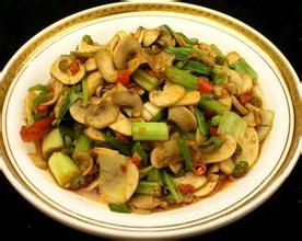 口蘑炒葦錐 口蘑炒葦錐