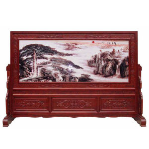 中國彩雕屏風 中國彩雕屏風