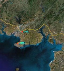 北海衛星圖 北海衛星圖