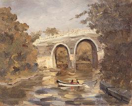 蕩舟[劉迅1956年創作的油畫作品]