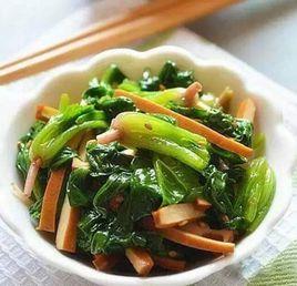 炒香乾菠菜 炒香乾菠菜