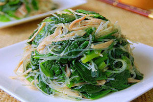 燴雞絲菠菜 燴雞絲菠菜