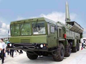 俄羅斯伊斯坎德爾戰術飛彈。（