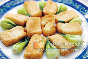 蒜茸豆腐菜膽 蒜茸豆腐菜膽