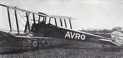 澳航第一架飛機阿弗羅504K雙翼機
