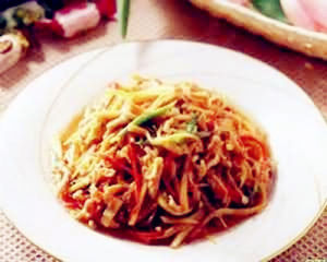 雪耳炒肉絲 雪耳炒肉絲