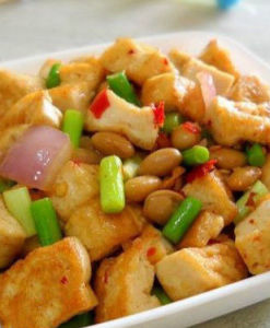 蒜苗炒豆腐 蒜苗炒豆腐