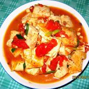 白菜西紅柿炒豆腐 白菜西紅柿炒豆腐