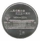 全國人民代表大會成立50周年紀念幣 全國人民代表大會成立50周年紀念幣