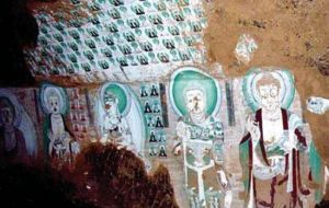 阿艾石窟壁畫 阿艾石窟壁畫