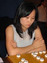 象棋大師文靜在比賽