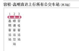 佛山公交容桂-高明直達 佛山公交容桂-高明直達