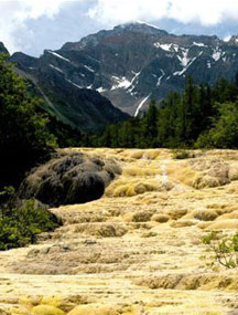四川黃龍國家地質公園洗身洞