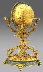 清金嵌珠天球圖