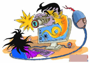 強制視頻軟體泛濫 妙齡女子出浴被偷拍（洪琥 作）