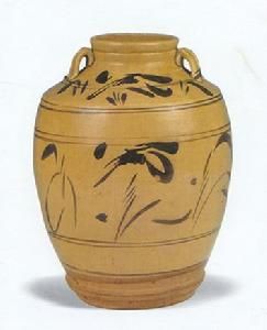 鐵鏽花陶罐 鐵鏽花陶罐