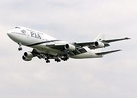 （圖）巴基斯坦國際航空公司的波音747-300客機
