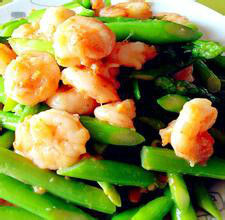 蘆筍炒素蝦仁 蘆筍炒素蝦仁