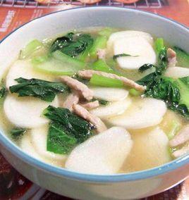 青菜湯年糕 青菜湯年糕
