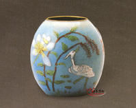 清康熙景德鎮窯畫琺瑯荷花水盛 清康熙景德鎮窯畫琺瑯荷花水盛