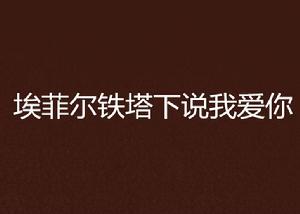 艾菲爾鐵塔下說我愛你