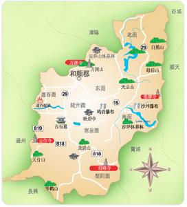 和順郡 旅遊圖