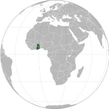 加納在世界的位置