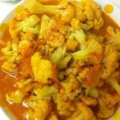 西紅柿蝦仁炒菜花