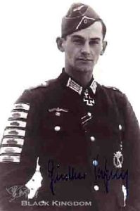 獲得坦克擊毀臂章最多的是陸軍中校Gunter Viezenz，他在戰爭中總共擊毀21輛敵軍坦克,此照片不是他最終戰果。