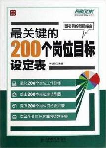 最關鍵的200個崗位目標設定表 最關鍵的200個崗位目標設定表