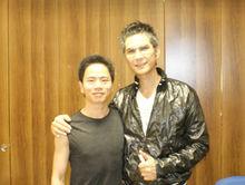 香港主持人陳啟泰與莫天崇教練