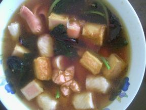 莧菜魚豆腐湯 莧菜魚豆腐湯