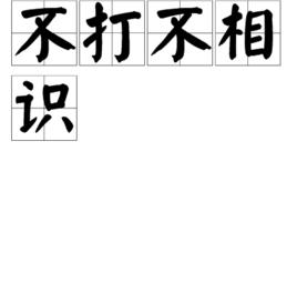 不打不相識[不打不相識：詞語]