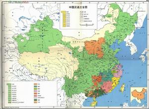 中國方言分布圖