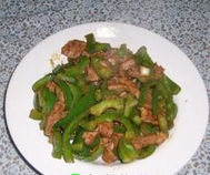 青椒沙茶肉絲 青椒沙茶肉絲