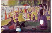 修拉作品《大碗島的星期日下午》