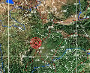 圖據四川地震信息網