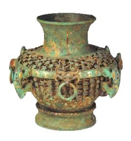 戰國錯金銀重絡銅壺 戰國錯金銀重絡銅壺