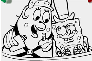 《海綿寶寶填顏色5》 《海綿寶寶填顏色5》