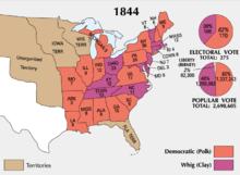 1844年總統選舉票數分布