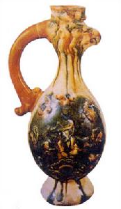 三彩鳳首瓶 三彩鳳首瓶