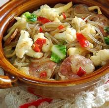 剁椒菜花冬粉煲 剁椒菜花冬粉煲